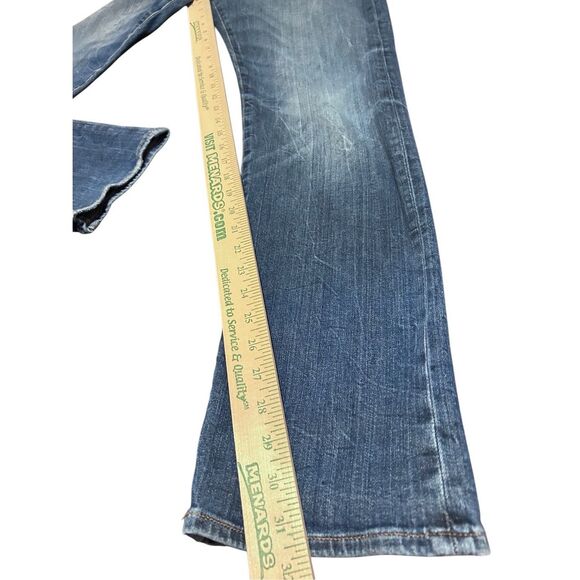 Polo Ralph Lauren Jeans Mens 32x32 Varick Slim Straight Blue Denim Jeans Distres - Picture 12 of 12